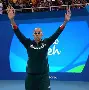 立陶宛田径选手飚速夺冠，笑逐颜开