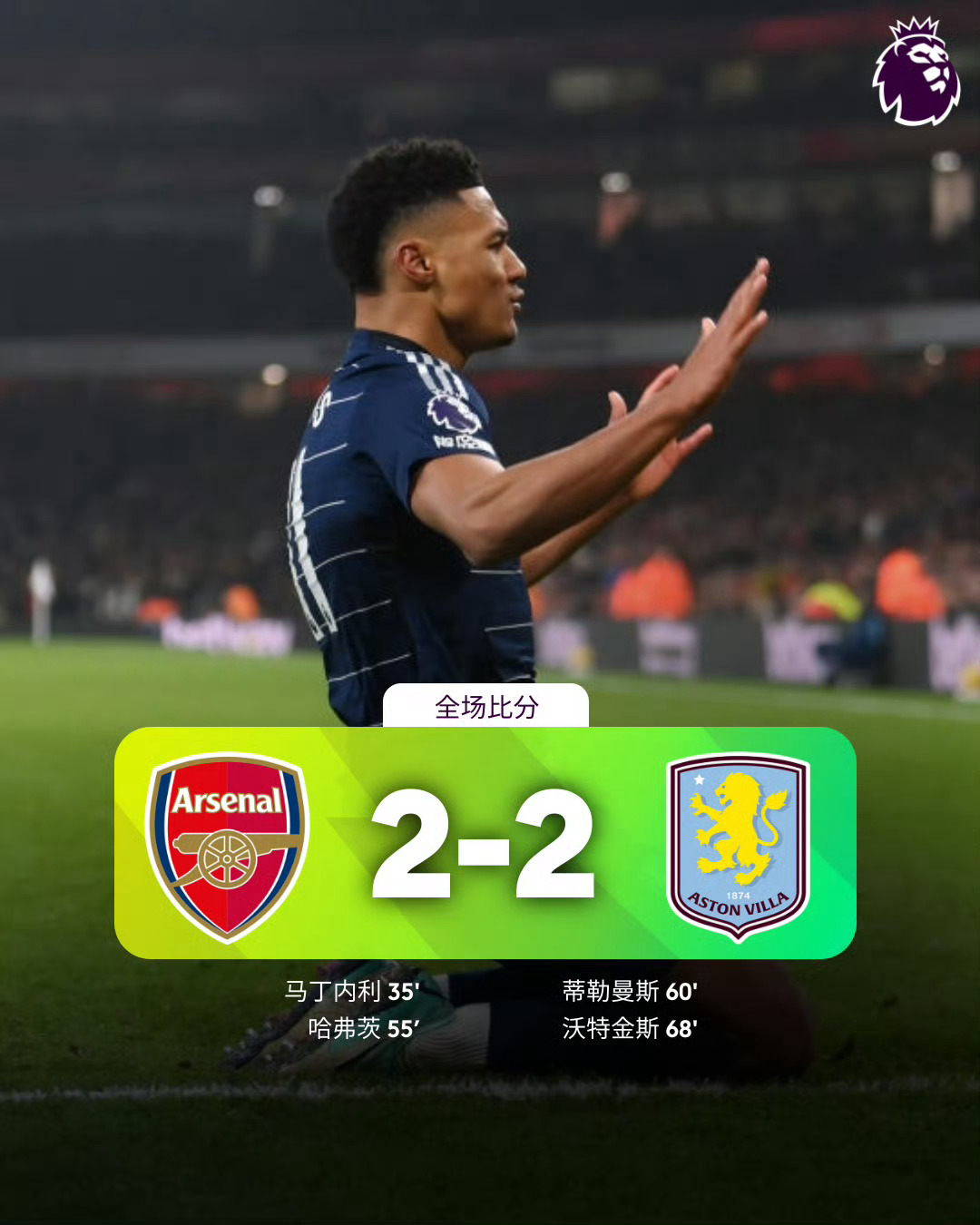 阿森纳锋线进球断档，球队急需进攻提升